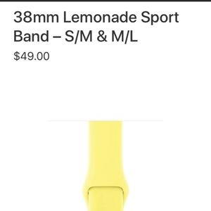 ISO LEMONADE APPLE WATCH BAND-38mm